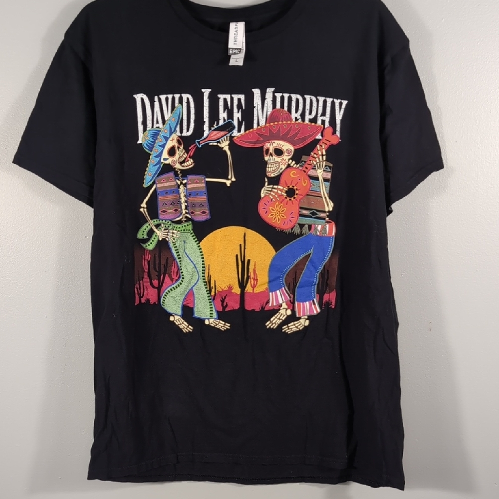 David Lee Murphy Black Looking For A Party Crowd T-shirt, Sz. L.
